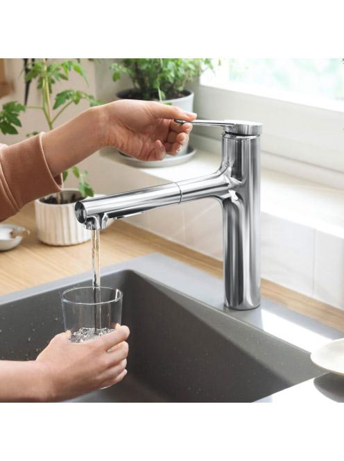 Hansgrohe Zesis M33 konyhai csaptelep 2 jet kihúzható kifoly