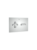Roca PL6 Dual nyomólap, 2 mennyiségű öblítés, króm A89018500