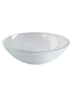Sapho Beauty Puketa gravírozott üvegmosdó 42x14,5 cm, transz